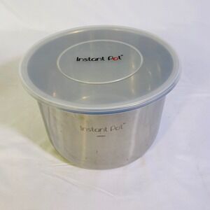 Instant Pot 8 qt Stainless Steel Inner Pot with Silicone Storage Lid AB23241